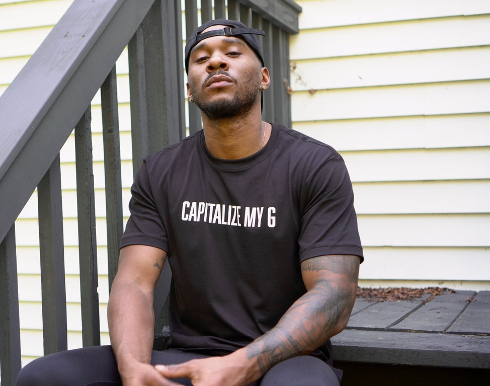 Capitalize My G Tee v1 (Black/White)