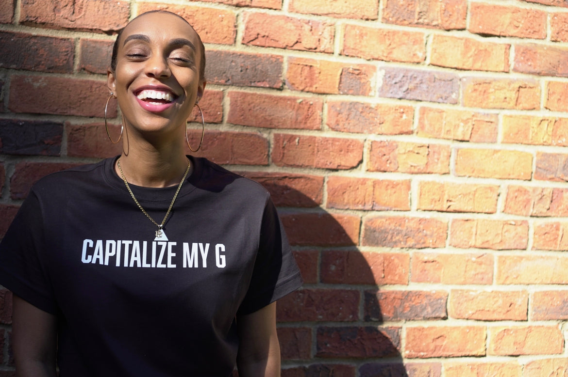 Capitalize My G Tee v1 (Black/White)