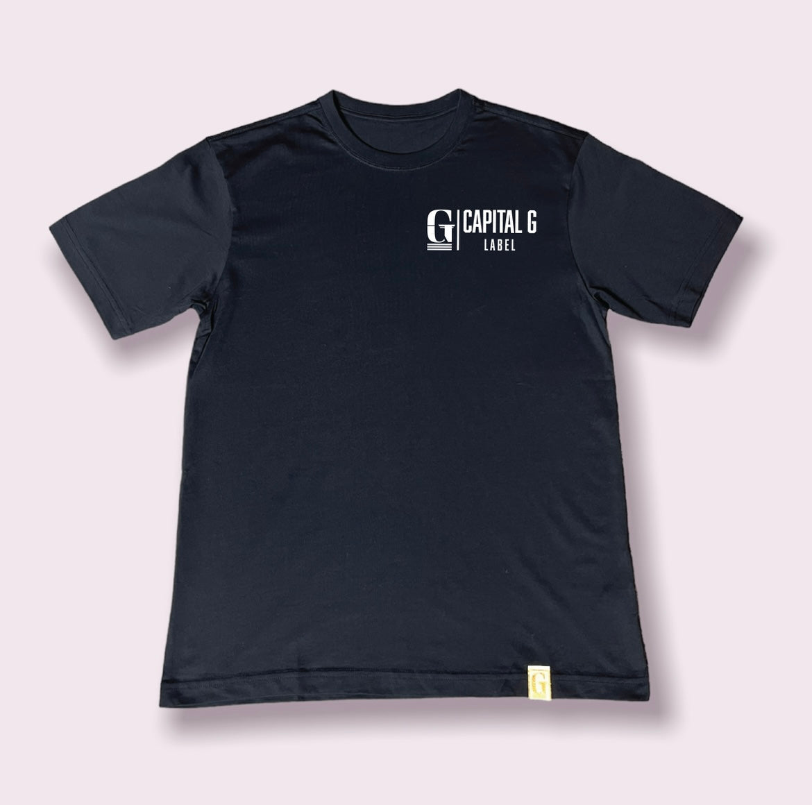 Capital G Label Tee (Black/White)