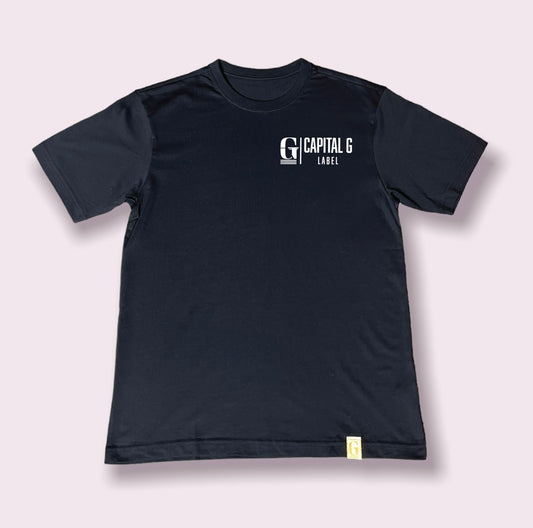 Capital G Label Tee (Black/White)