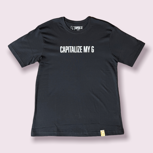 Capitalize My G Tee v1 (Black/White)